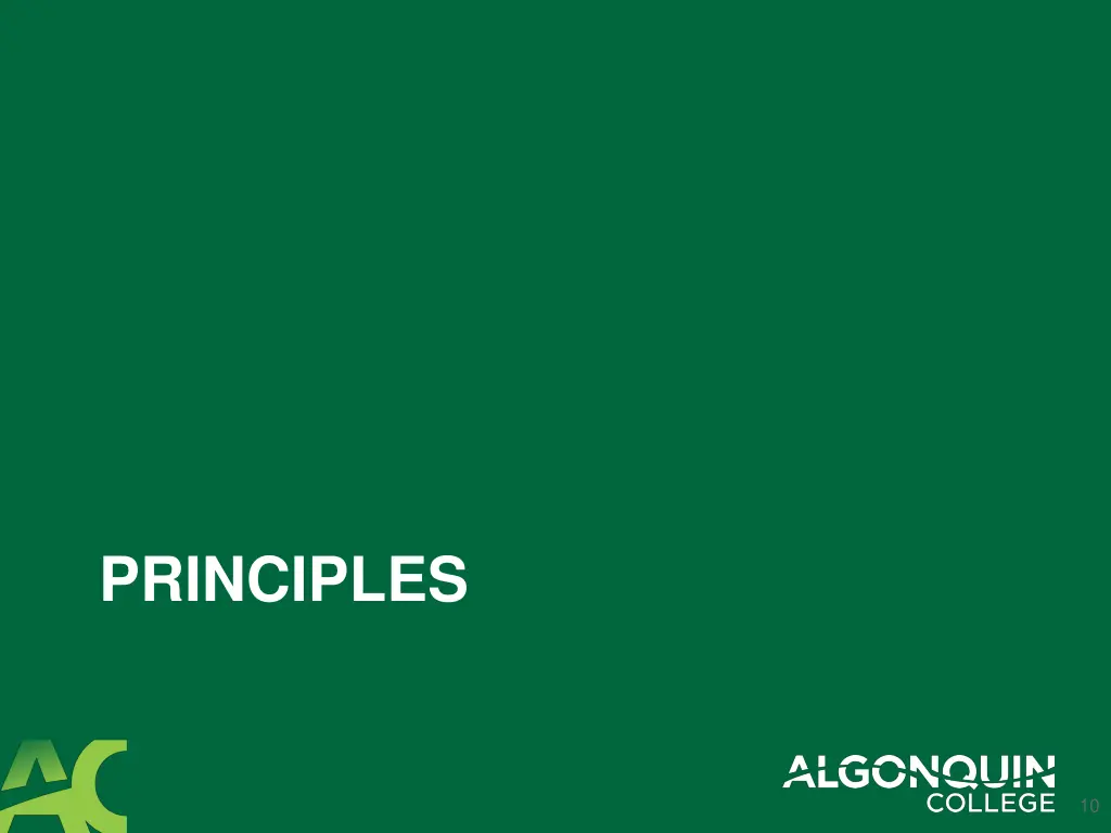 principles