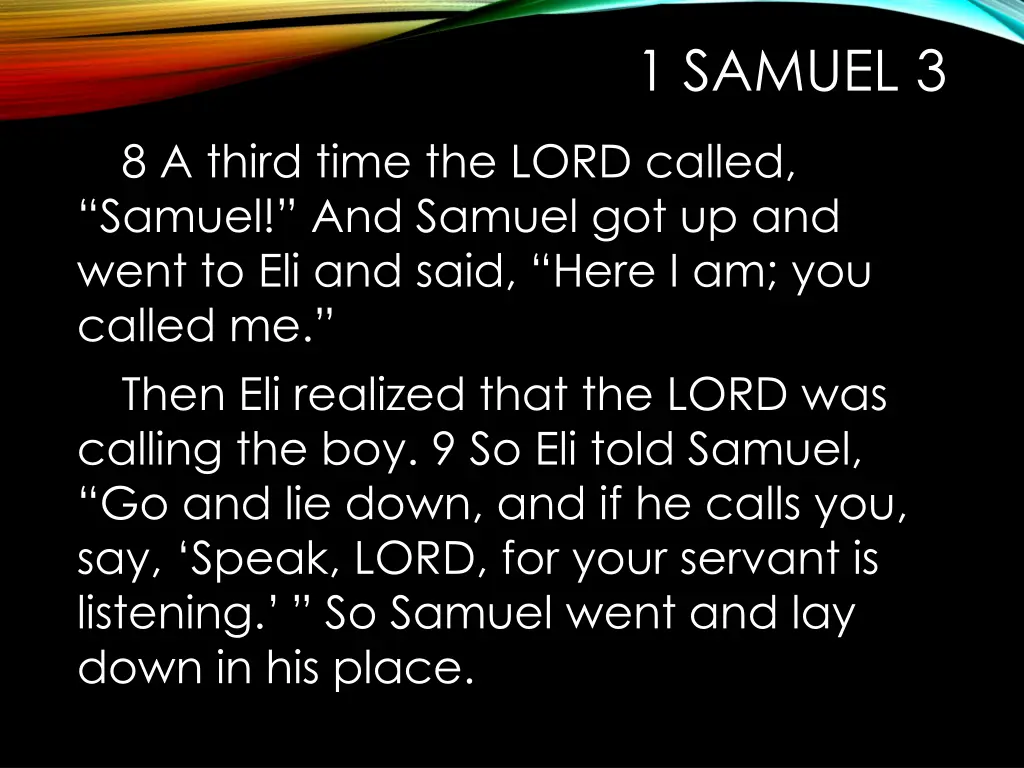 1 samuel 3 2