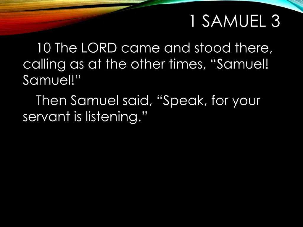 1 samuel 3 3