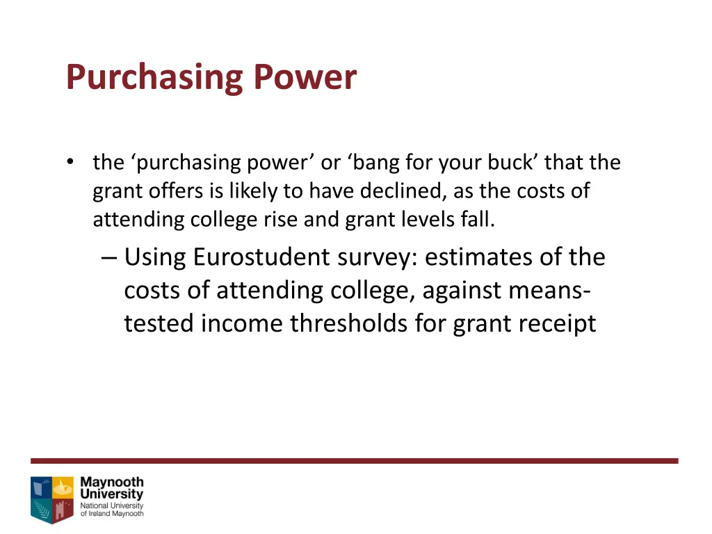 purchasing power