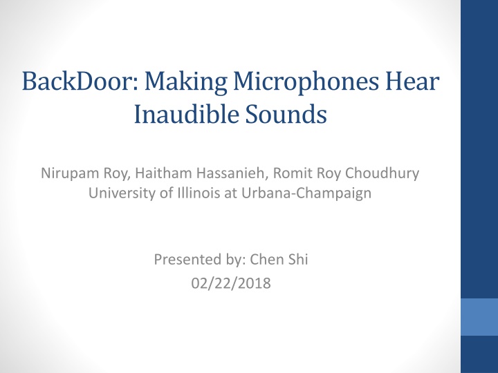 backdoor making microphones hear inaudible sounds