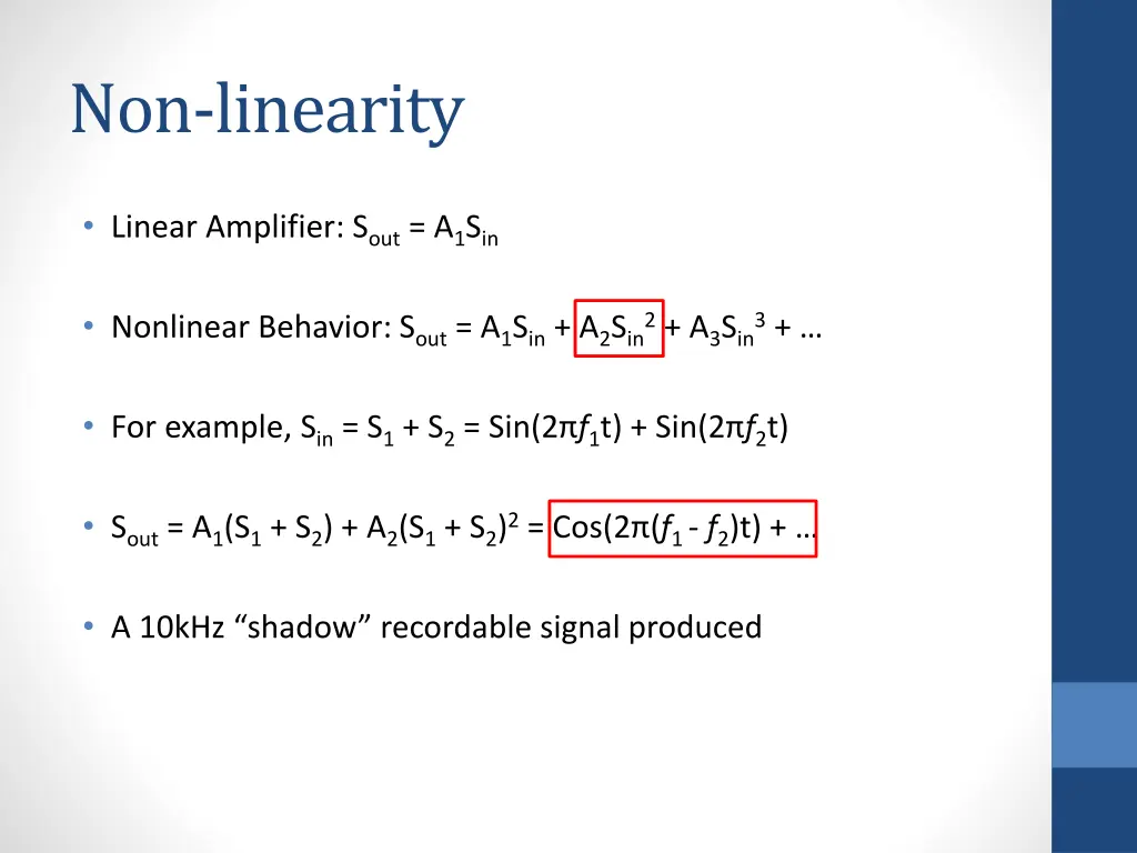 non linearity