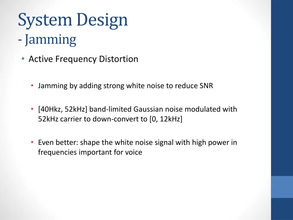 system design jamming