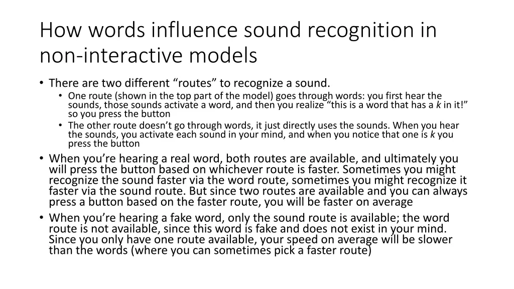 how words influence sound recognition 1