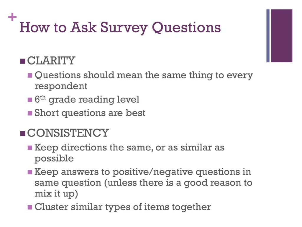 how to ask survey questions