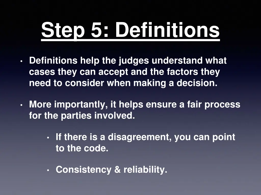 step 5 definitions 2