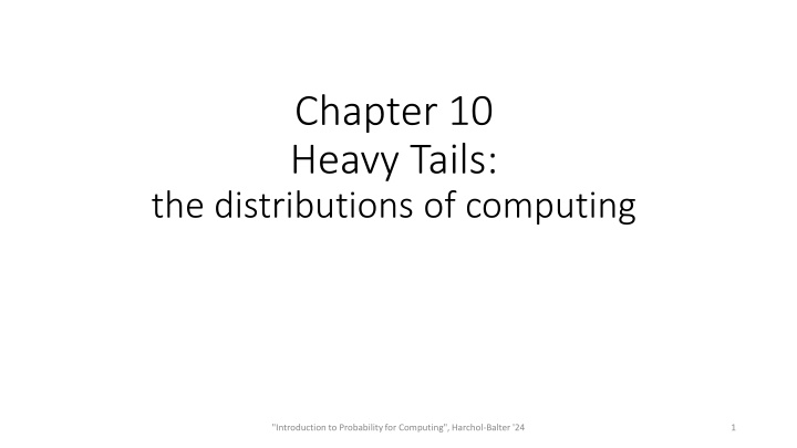 chapter 10 heavy tails