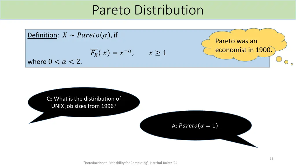 pareto distribution