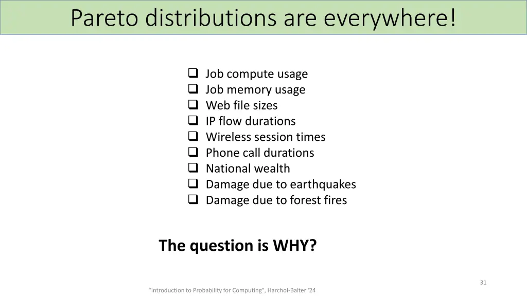 pareto distributions are everywhere