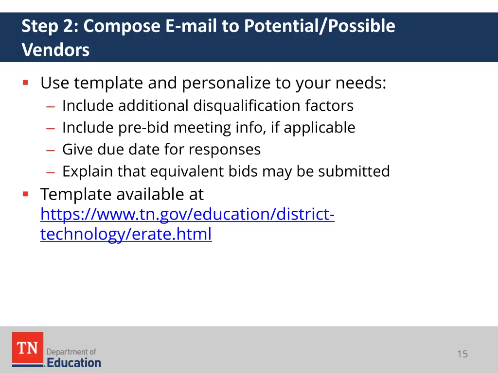 step 2 compose e mail to potential possible 1