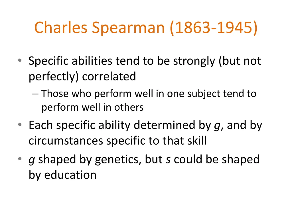 charles spearman 1863 1945 2