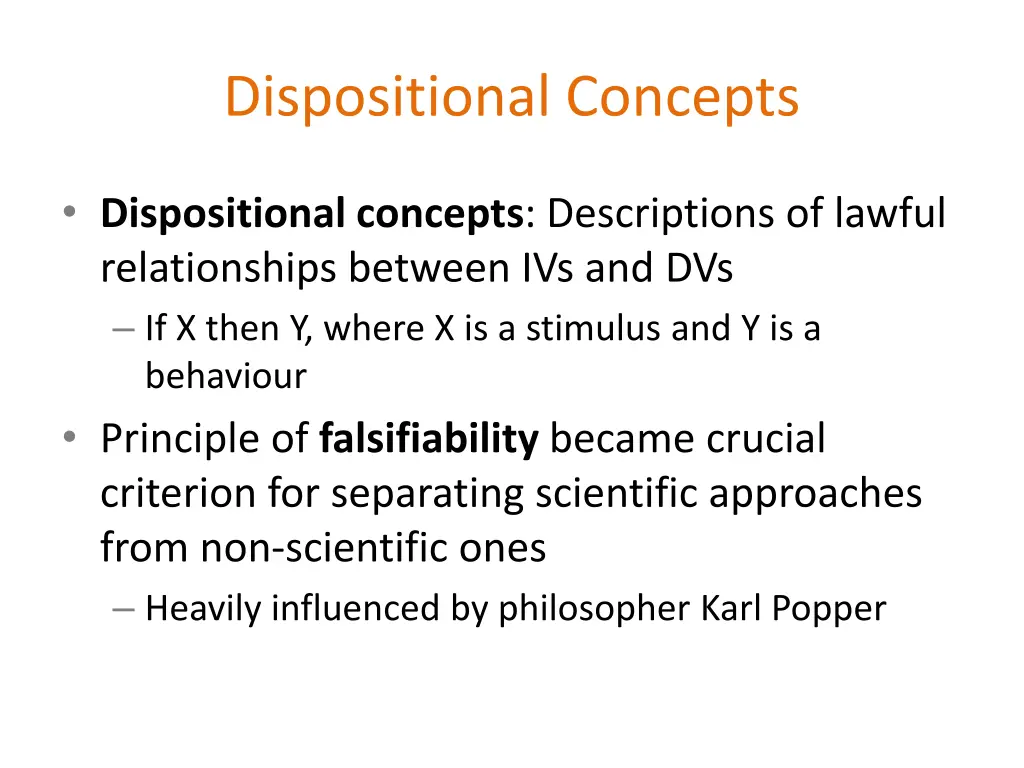 dispositional concepts