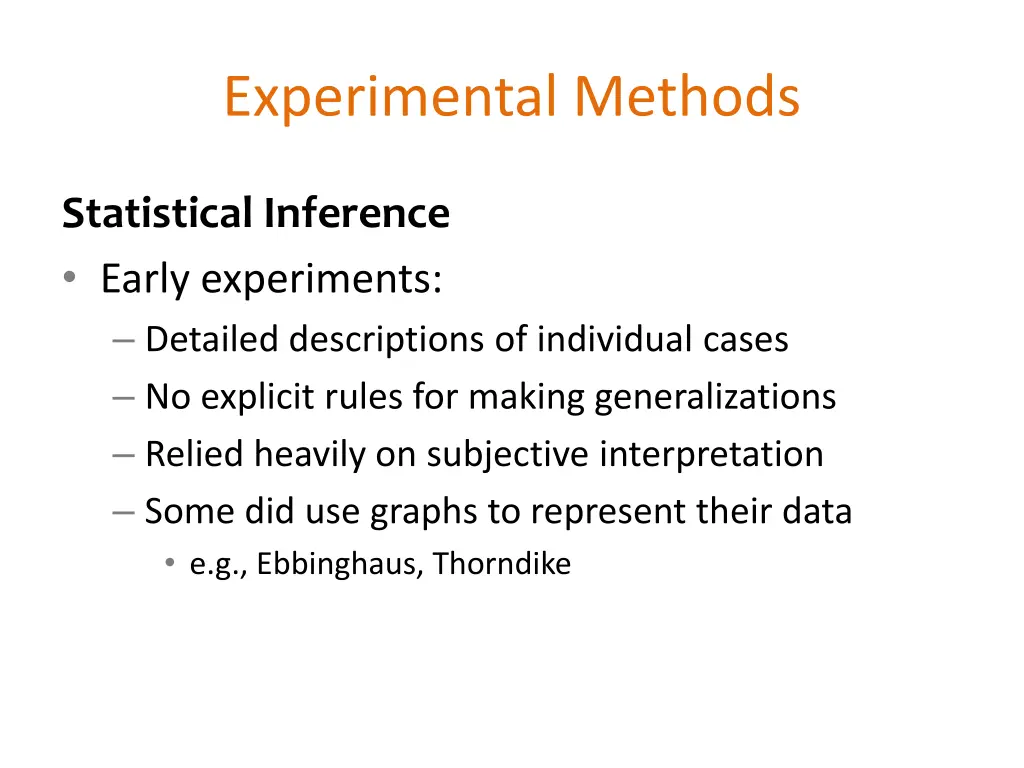 experimental methods