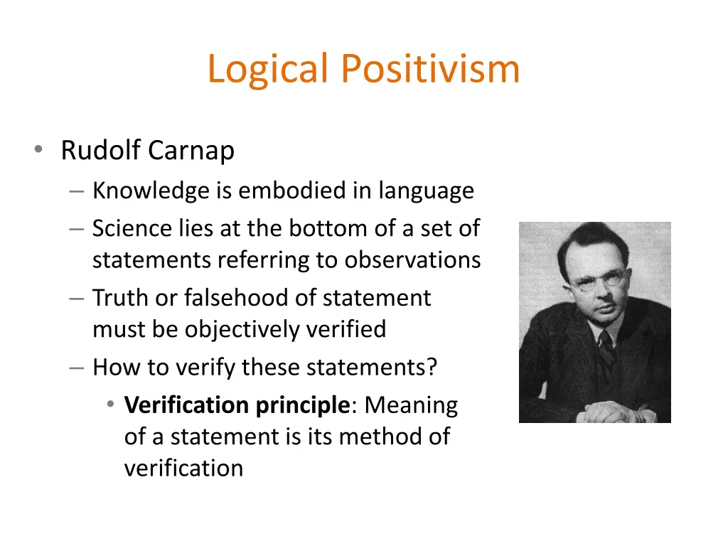 logical positivism 1