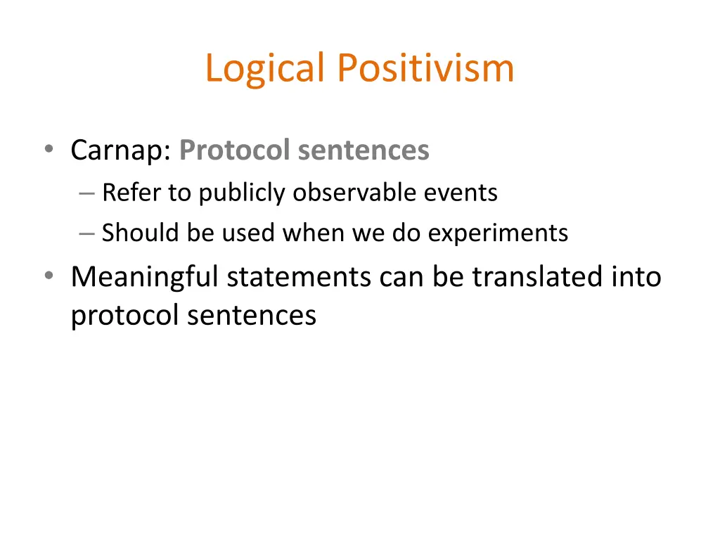 logical positivism 2