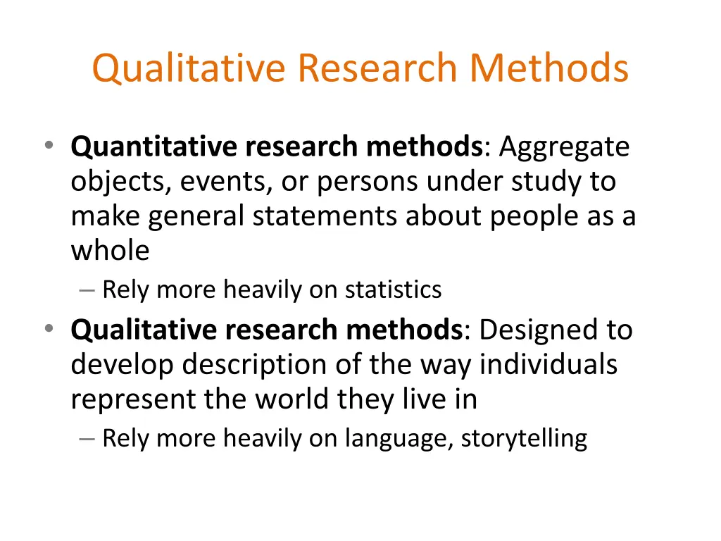 qualitative research methods