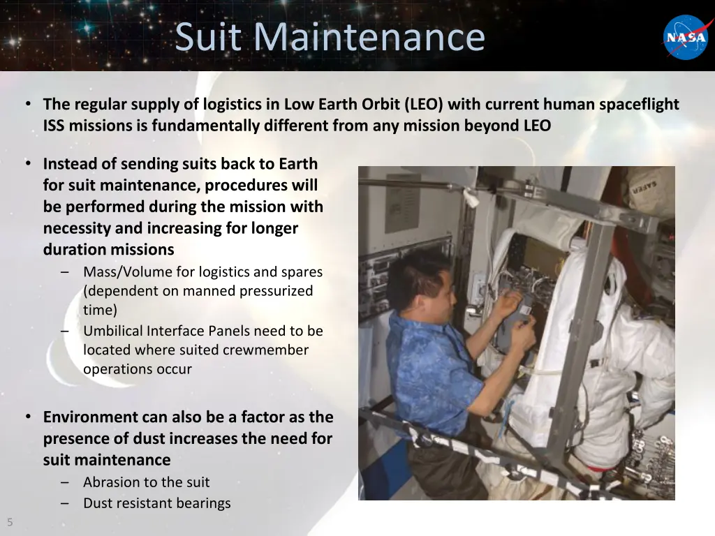 suit maintenance