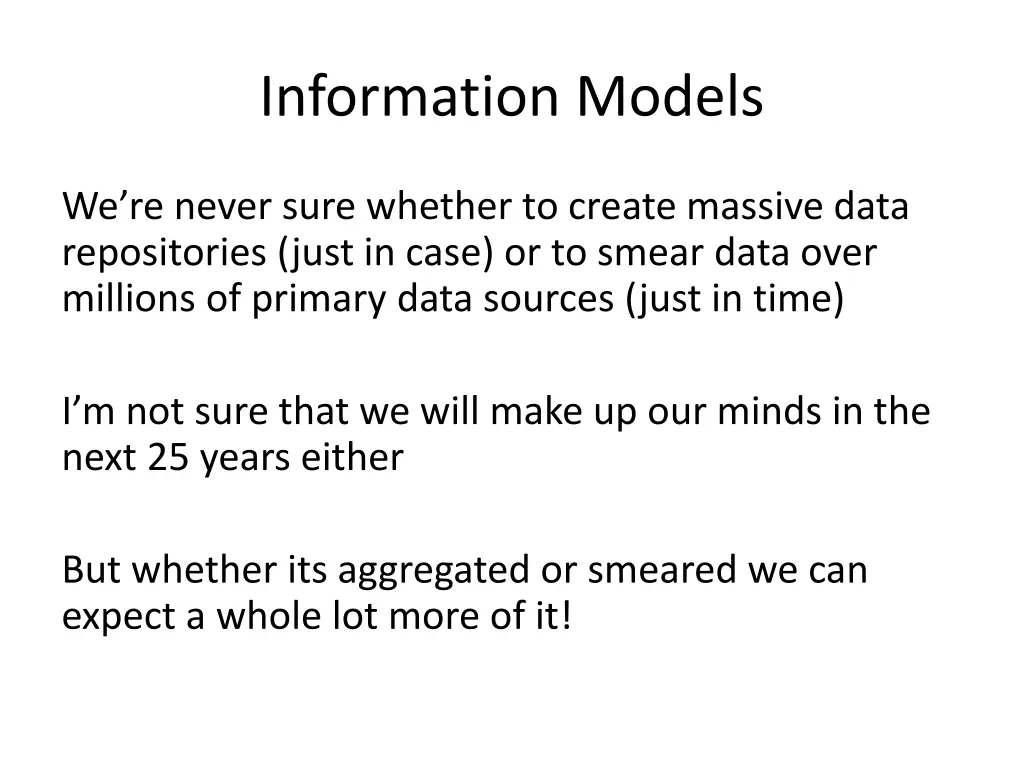 information models