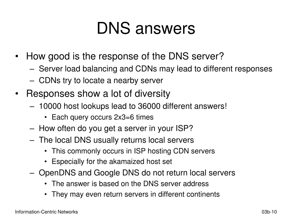 dns answers