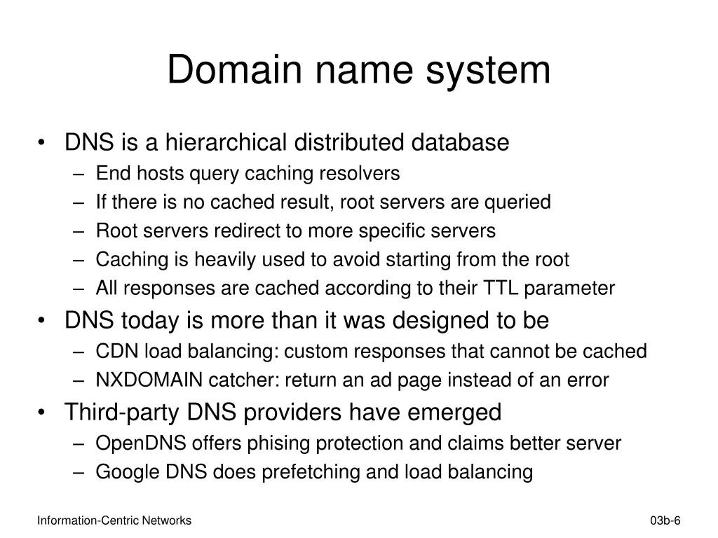 domain name system