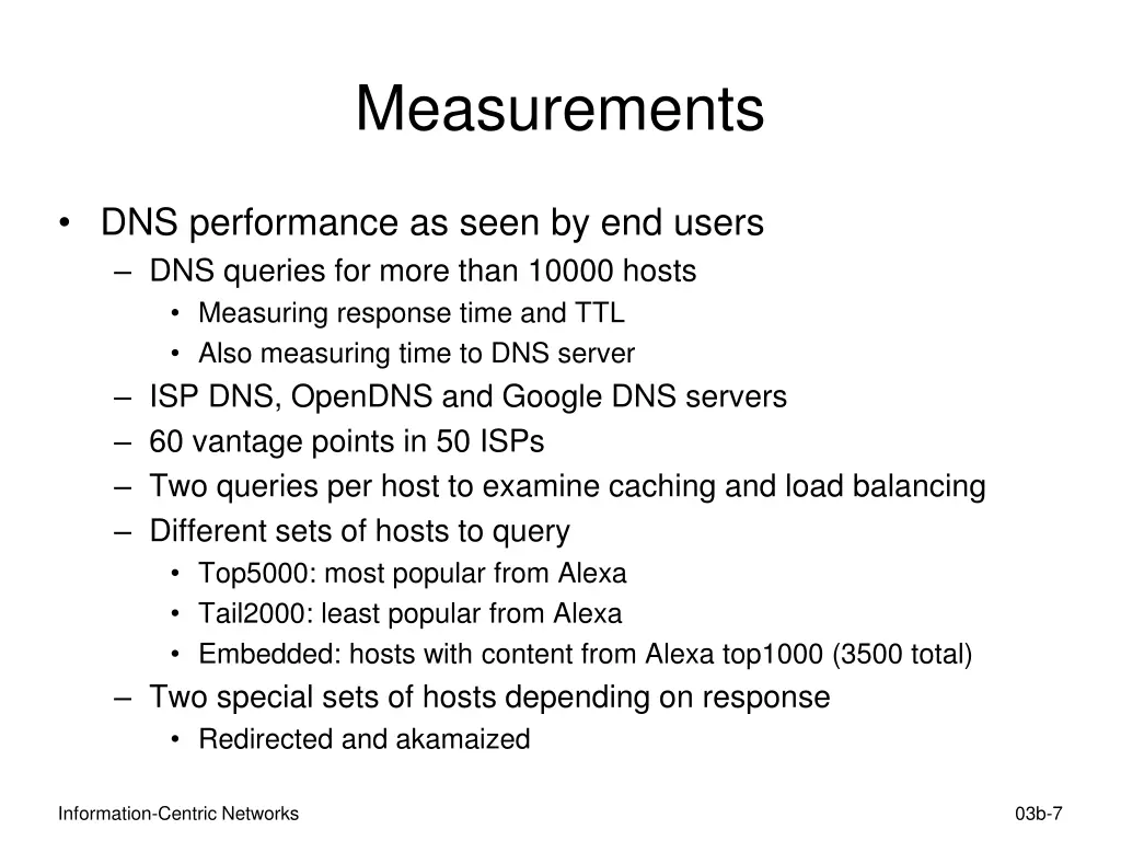 measurements