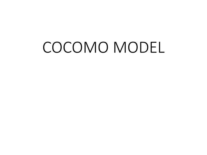 cocomo model