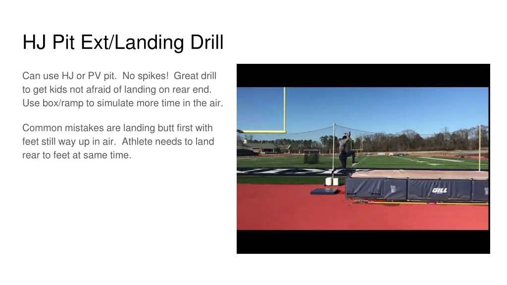 hj pit ext landing drill