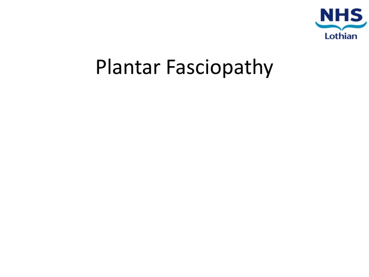 plantar fasciopathy