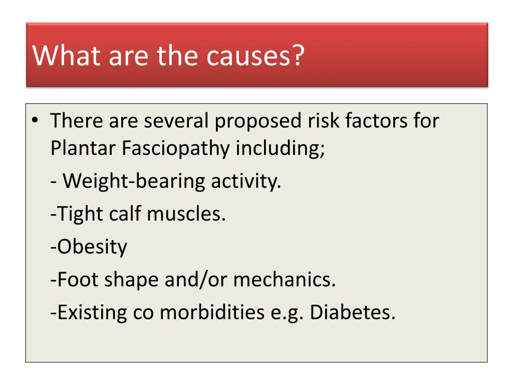 what are the causes what are the causes