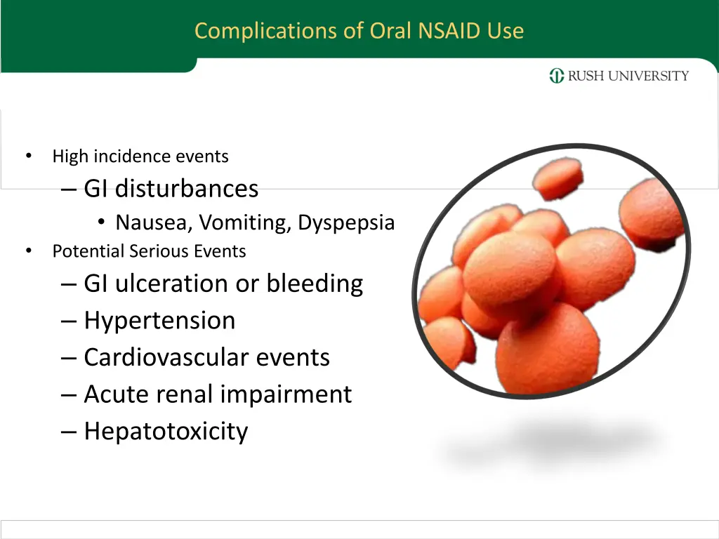 complications of oral nsaid use