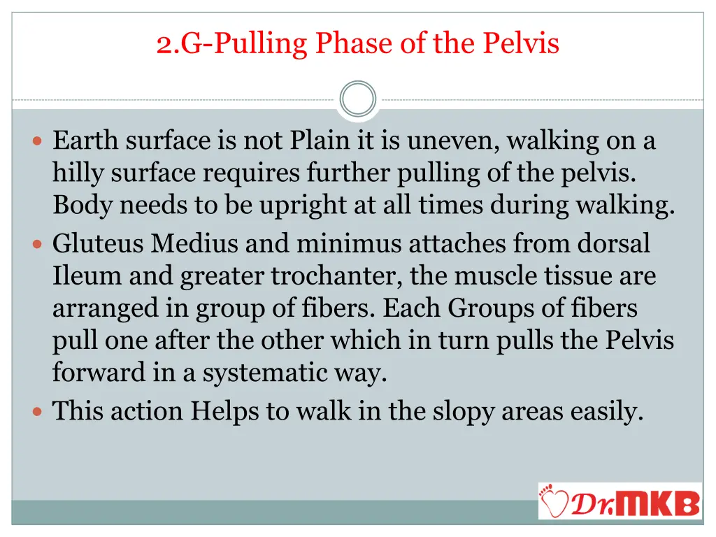 2 g pulling phase of the pelvis