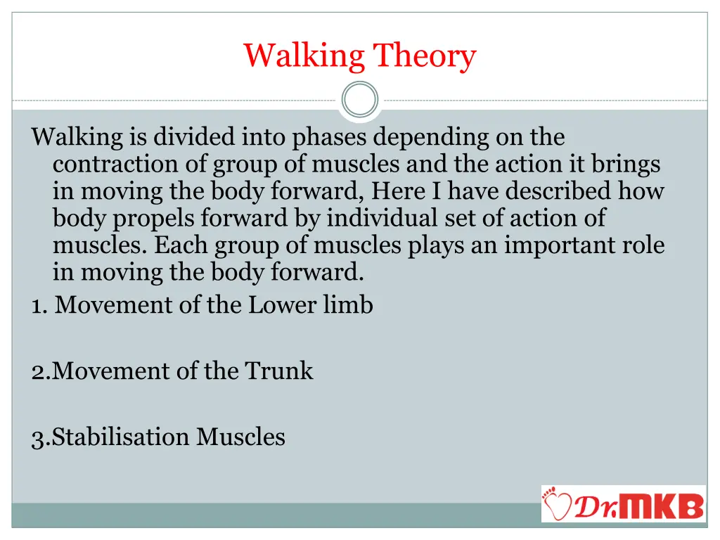 walking theory 2