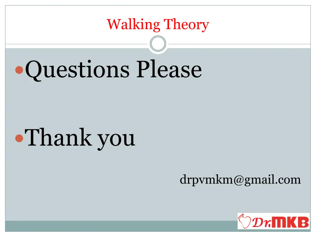 walking theory 3