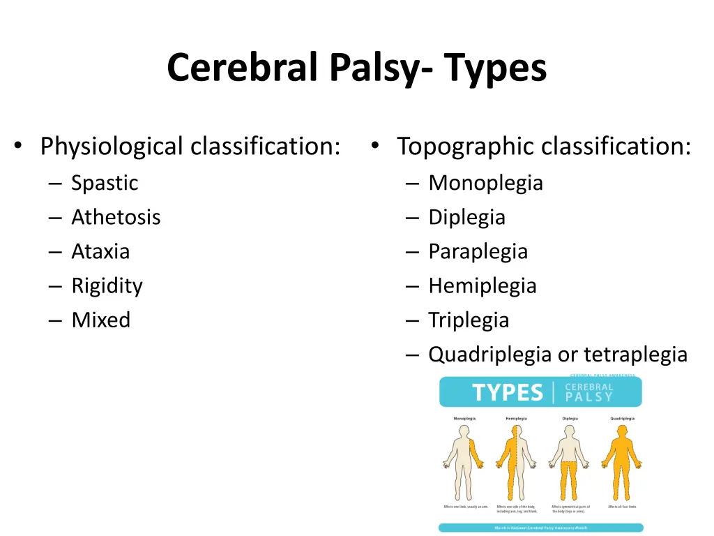 cerebral palsy types