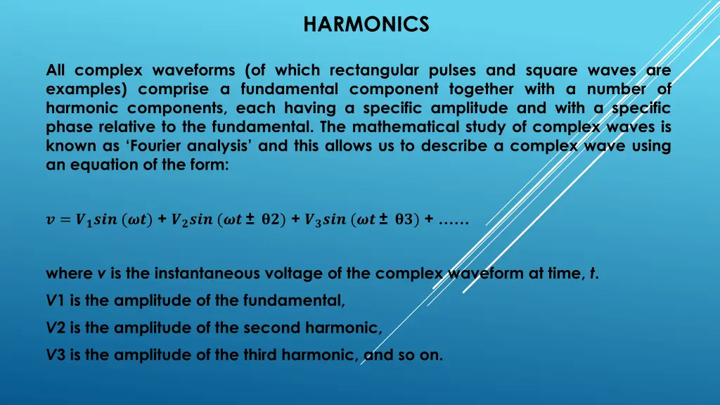 harmonics 1