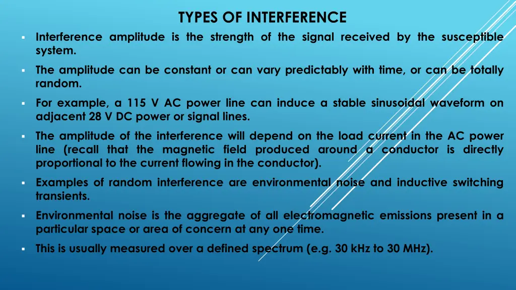 types of interference 1