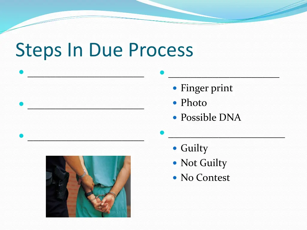 steps in due process