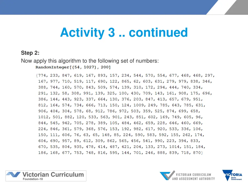 activity 3 continued