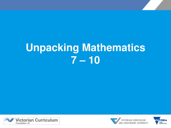 unpacking mathematics 7 10