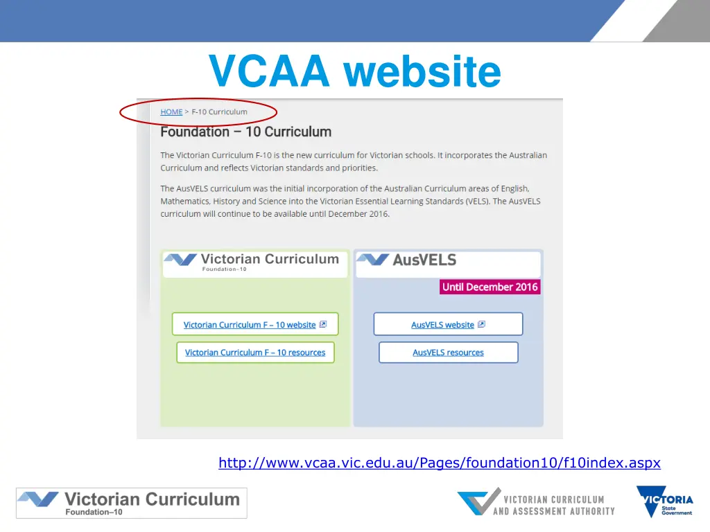 vcaa website