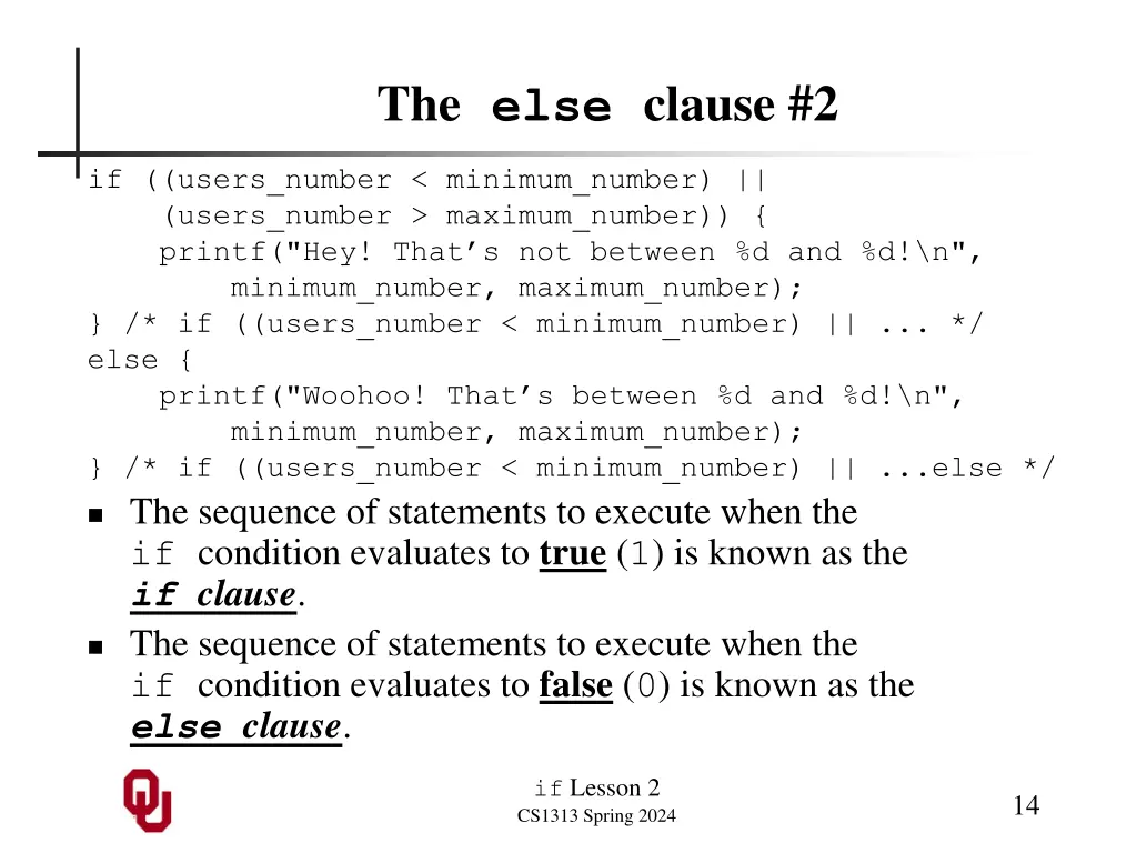 the else clause 2