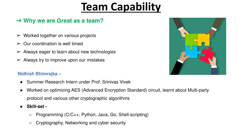 team capability