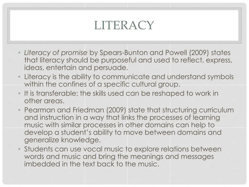 literacy 1