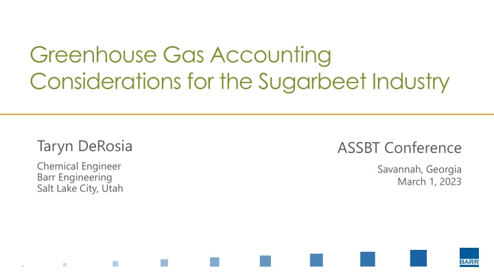 greenhouse gas accounting considerations