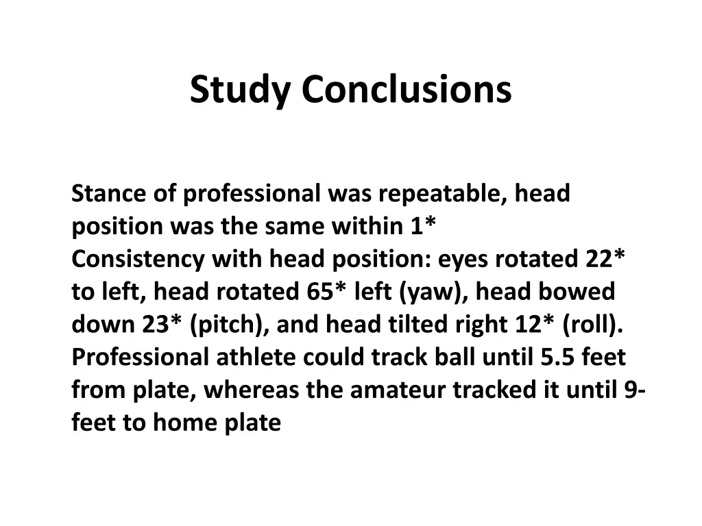 study conclusions 1