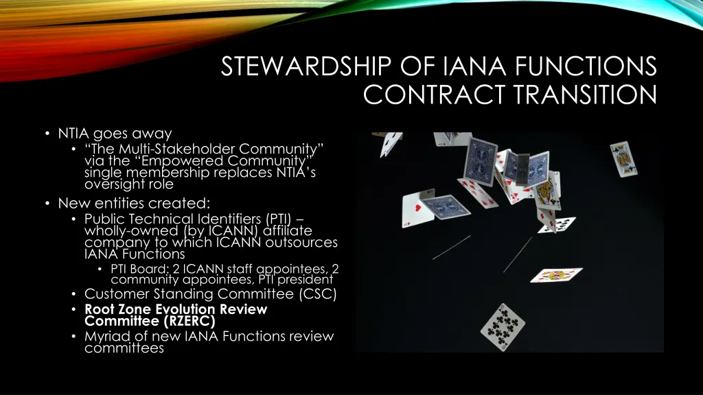 stewardship of iana functions contract transition