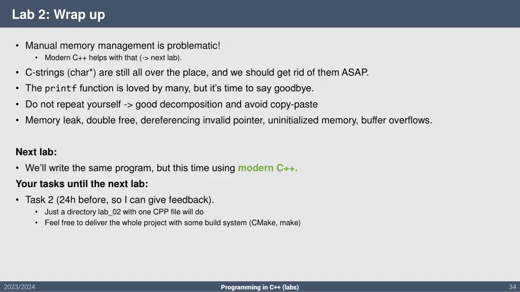 lab 2 wrap up