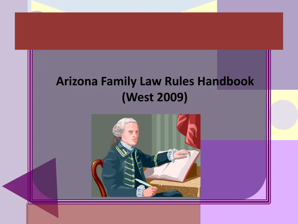 arizona family law rules handbook west 2009