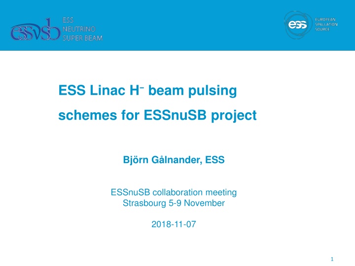 ess linac h beam pulsing