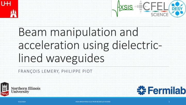 beam manipulation and acceleration using